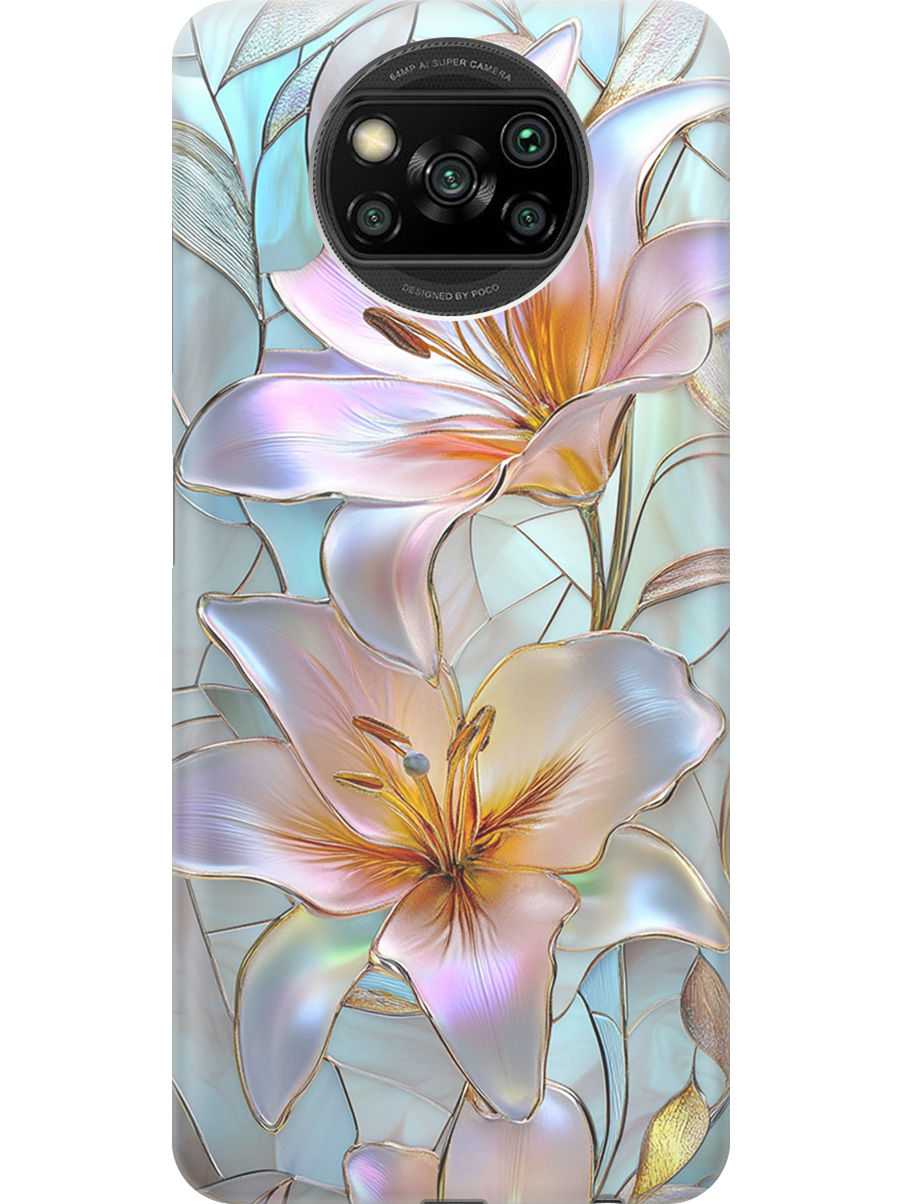 Силиконовый чехол на Poco X3/X3 Pro с принтом "Витраж с лилиями", Прозрачный;белый;голубой;розовый, 723602723
Силиконовый чехол на Poco X3/X3 Pro с принтом "Витраж с лилиями", Прозрачный;белый;голубой;розовый, 723602723