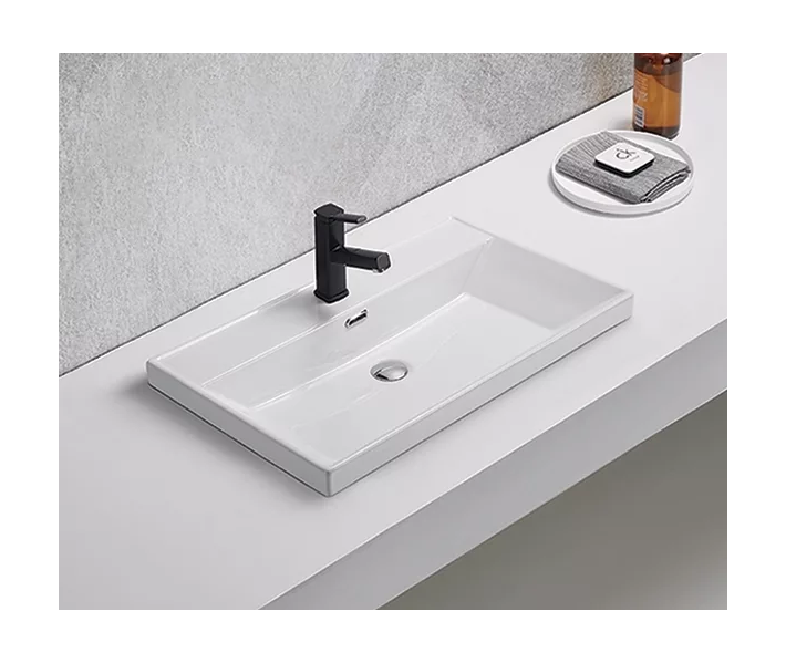 Встраиваемая сверху белая прямоугольная раковина для ванной Gid 5560s керамическая, Белый, GiD 5560s
Встраиваемая сверху белая прямоугольная раковина для ванной Gid 5560s керамическая, Белый, GiD 5560s