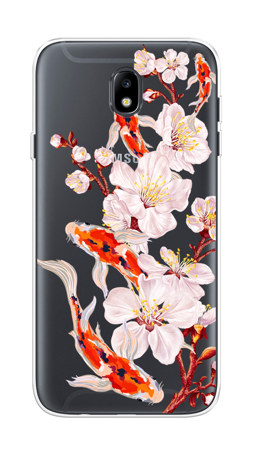 Чехол на Samsung Galaxy J7 2017 "Карпы и сакура", Оранжевый;розовый;бежевый;прозрачный, 23150-1
Чехол на Samsung Galaxy J7 2017 "Карпы и сакура", Оранжевый;розовый;бежевый;прозрачный, 23150-1