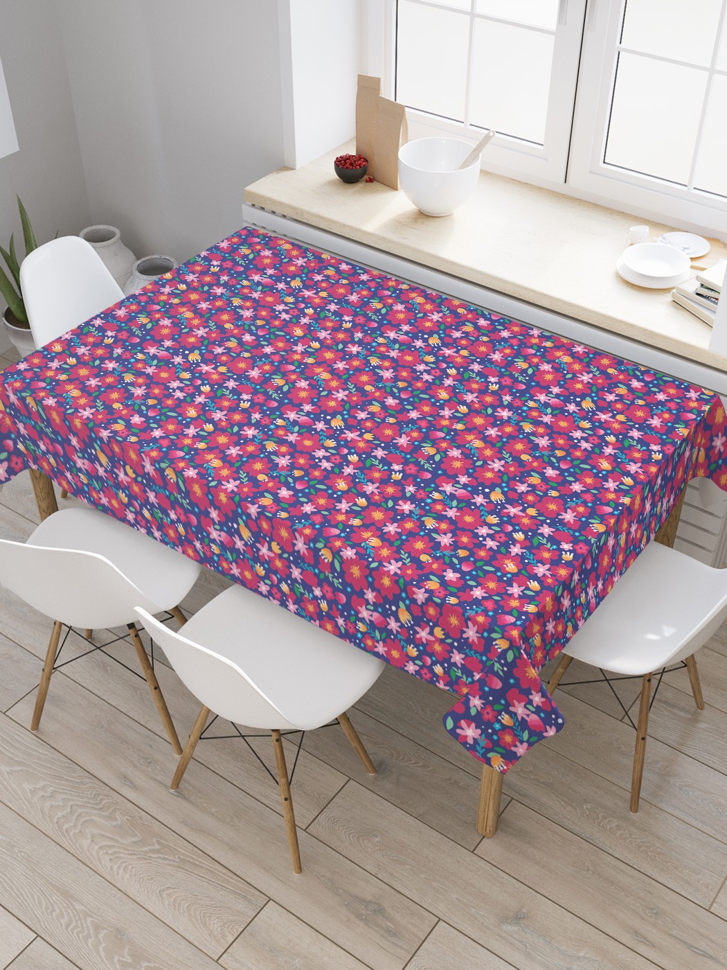 Скатерть прямоугольная JoyArty "Цветочная феерия" из сатена, 180x145 см, Красный, Цветочная феерия 
Скатерть прямоугольная JoyArty "Цветочная феерия" из сатена, 180x145 см, Красный, Цветочная феерия