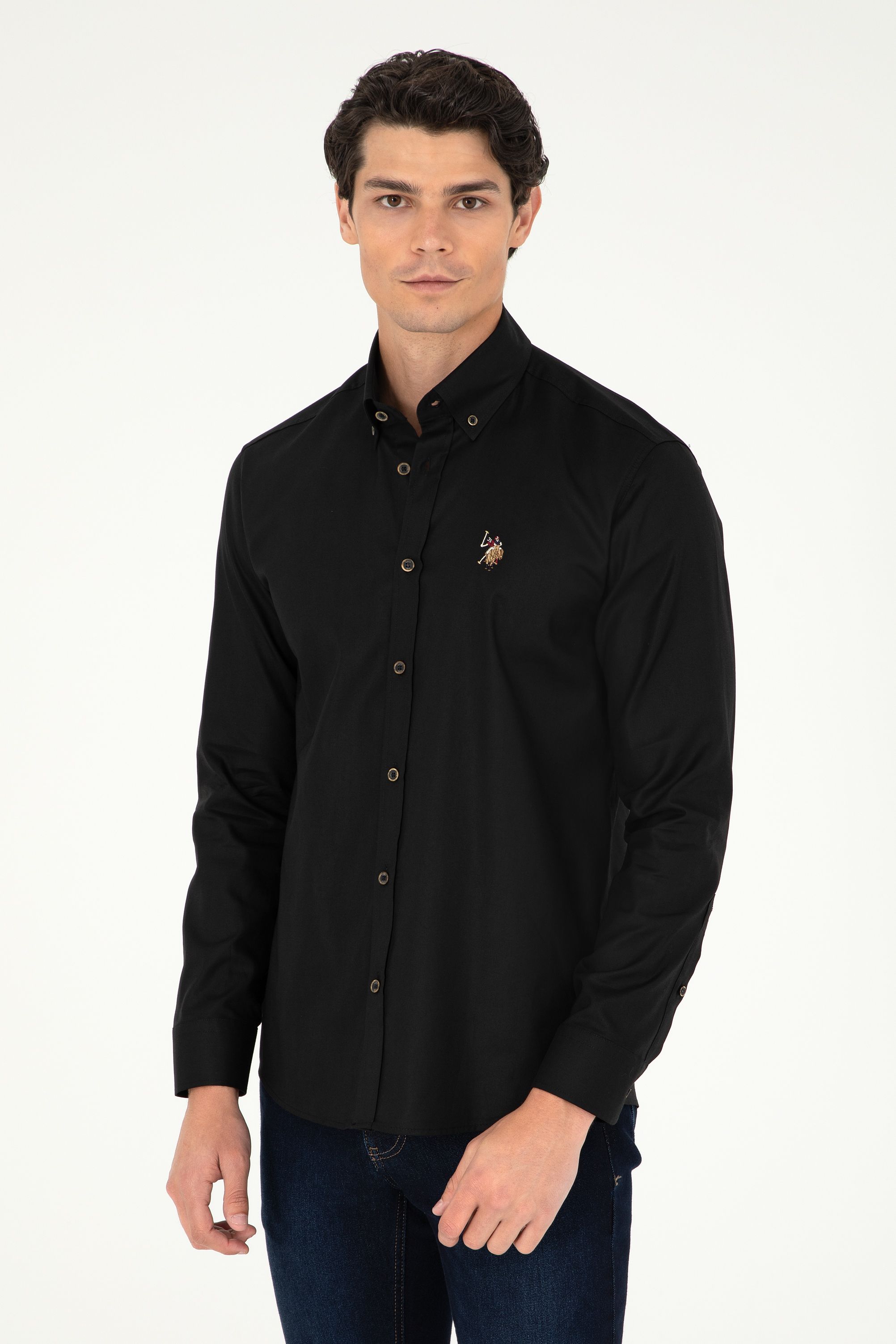 Рубашка мужская U.S. POLO Assn. G081SZ0040CEDCOLORREG024K черная L, Черный, G081SZ0040CEDCOLORREG024K
Рубашка мужская U.S. POLO Assn. G081SZ0040CEDCOLORREG024K черная L, Черный, G081SZ0040CEDCOLORREG024K