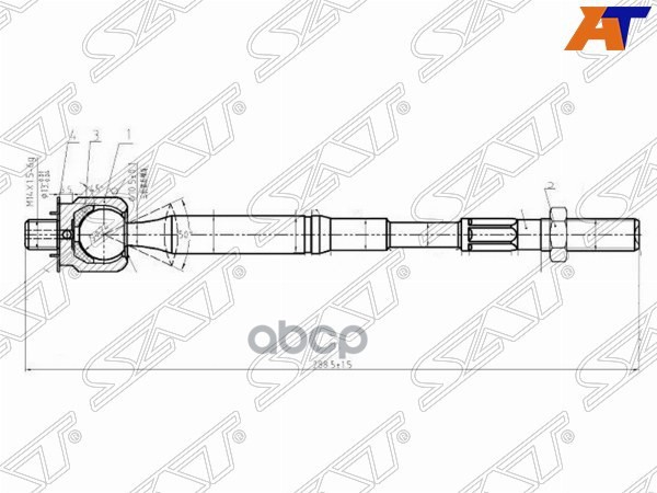 Тяга Рулевая Toyota Corolla/Allion/Premio/Matrix/Isis/Noah/Voxy 02- Sat арт. ST-45503-0940
Тяга Рулевая Toyota Corolla/Allion/Premio/Matrix/Isis/Noah/Voxy 02- Sat арт. ST-45503-0940