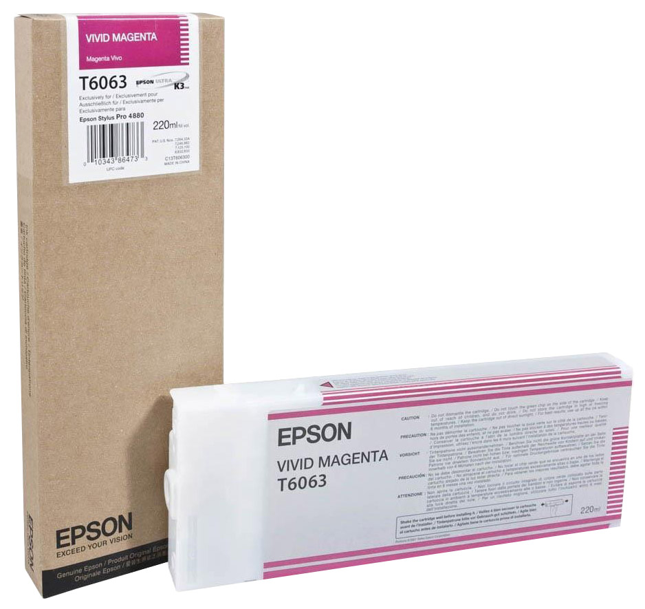 Картридж для струйного принтера Epson T6063 (C13T606300) пурпурный, оригинал, C13T606300
Картридж для струйного принтера Epson T6063 (C13T606300) пурпурный, оригинал, C13T606300