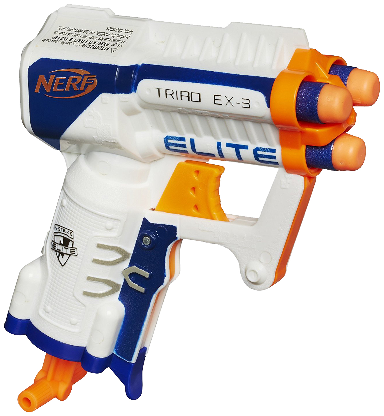 Бластер Hasbro Nerf N-Strike Elite Triad EX-3 A1690E35, Оранжевый;белый;синий, Nerf N-Strike Elite Triad EX-3 A1690E35
Бластер Hasbro Nerf N-Strike Elite Triad EX-3 A1690E35, Оранжевый;белый;синий, Nerf N-Strike Elite Triad EX-3 A1690E35