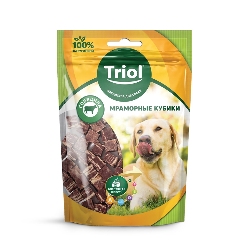 Лакомство для собак Triol, мраморные кубики из говядины, 70г, Мраморные кубики кусочки, говядина, 70г
Лакомство для собак Triol, мраморные кубики из говядины, 70г, Мраморные кубики кусочки, говядина, 70г