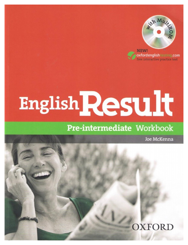 Книга English Result Pre-intermediate: Workbook with Answer Booklet and MultiROM Pack…
Книга English Result Pre-intermediate: Workbook with Answer Booklet and MultiROM Pack…