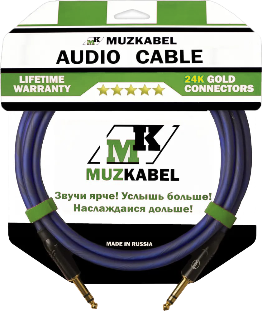 Аудио кабель MUZKABEL BZMK5N - 8 метров, JACK (STEREO) - JACK (STEREO), Синий, BZMK5
Аудио кабель MUZKABEL BZMK5N - 8 метров, JACK (STEREO) - JACK (STEREO), Синий, BZMK5