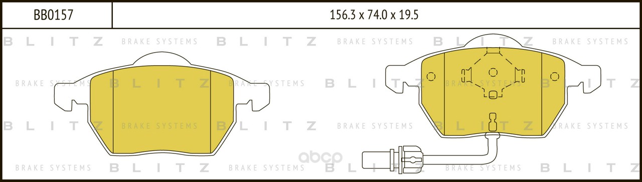 Тормозные колодки BLITZ передние для Audi 100 1991-1994, A4 2995-2000, A6 19941997 BB0157
Тормозные колодки BLITZ передние для Audi 100 1991-1994, A4 2995-2000, A6 19941997 BB0157