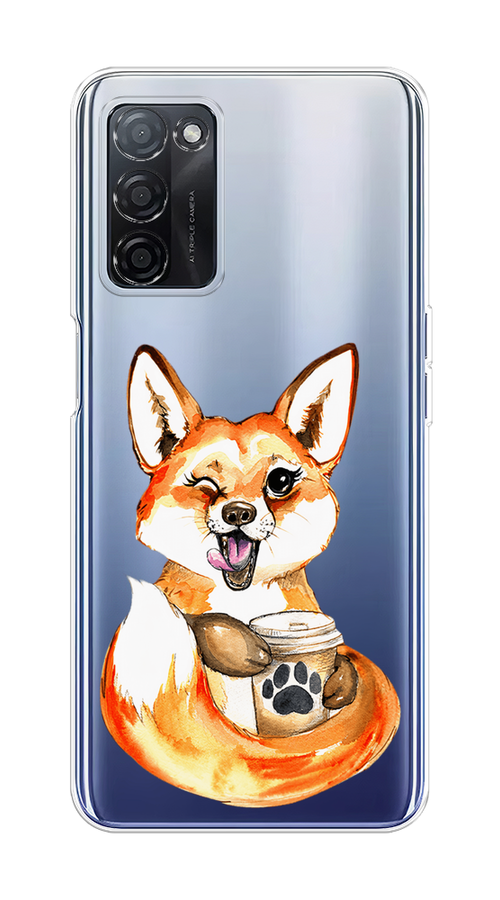 Чехол на Oppo A55s 5G Подмигивающая лиса с кофе, Оранжевый;белый;коричневый, 2510150-4
Чехол на Oppo A55s 5G Подмигивающая лиса с кофе, Оранжевый;белый;коричневый, 2510150-4