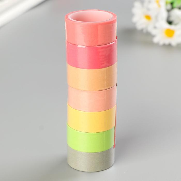 Клейкие WASHI-ленты д/декора ПАСТЕЛЬ 7 тёплов, 15 мм х 3 м (набор 7шт) рисовая бумага, Разноцветный
Клейкие WASHI-ленты д/декора ПАСТЕЛЬ 7 тёплов, 15 мм х 3 м (набор 7шт) рисовая бумага, Разноцветный