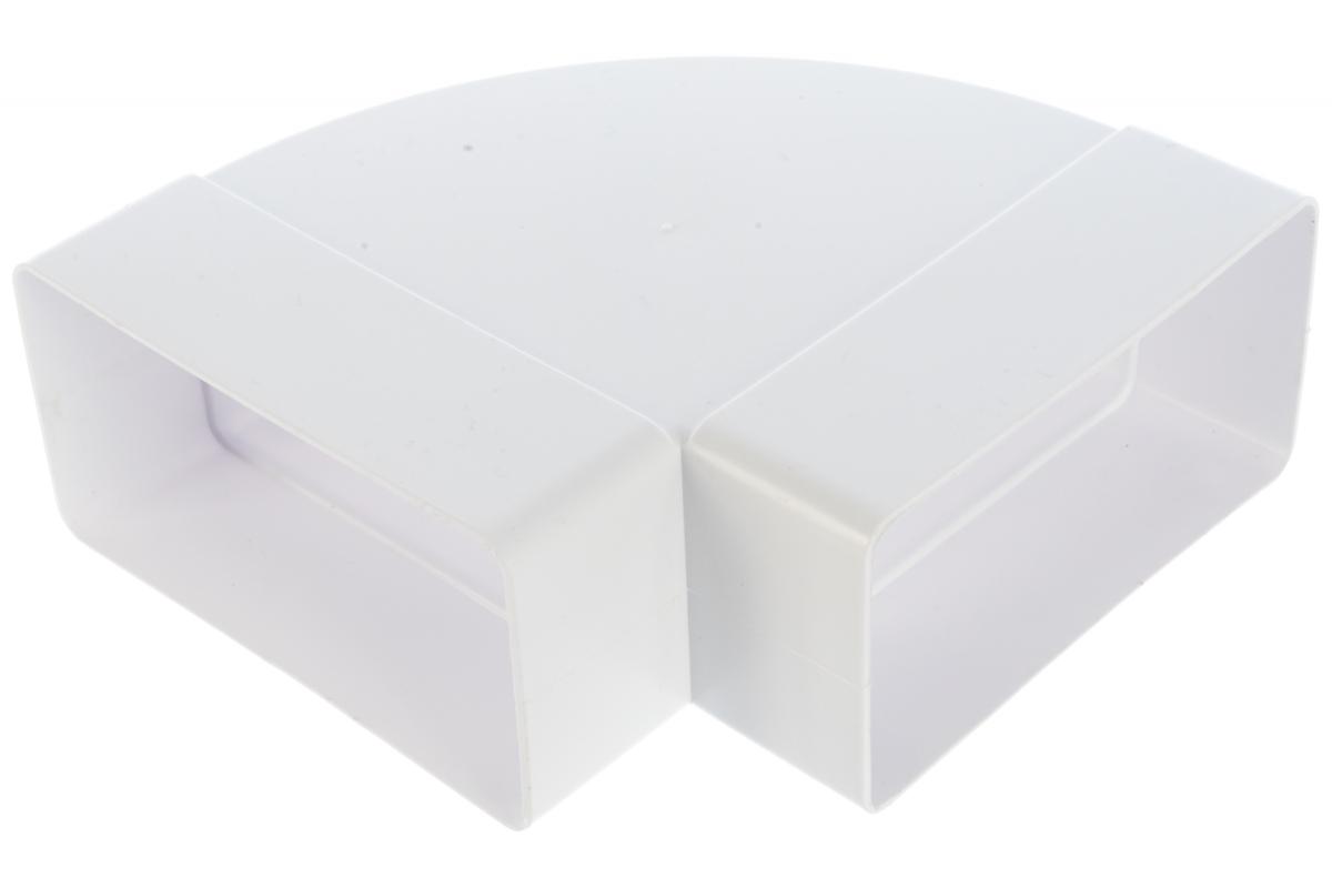 Колено горизонтальное пластик 90, 60х120 мм ERA 612КГП, Серебристый 
Колено горизонтальное пластик 90, 60х120 мм ERA 612КГП, Серебристый