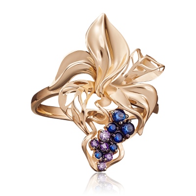 Кольцо из красного золота с фианитом/эмалью р. 18,5 PLATINA jewelry 01-4988-00-404-1110-48, 01-4988-00-404-1110-48
Кольцо из красного золота с фианитом/эмалью р. 18,5 PLATINA jewelry 01-4988-00-404-1110-48, 01-4988-00-404-1110-48