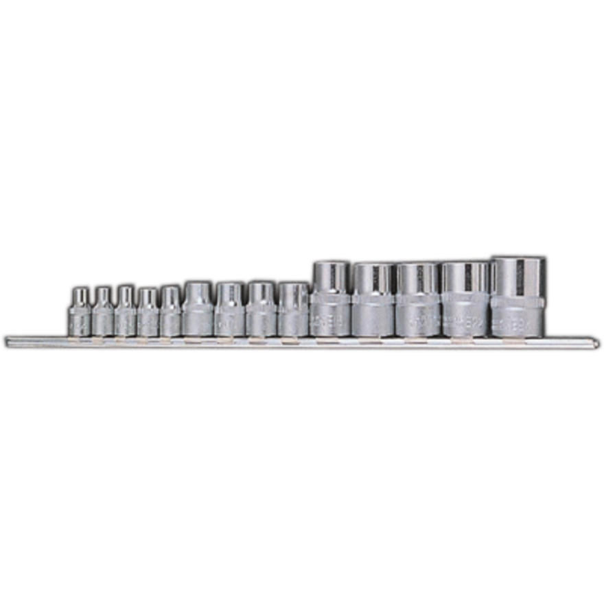 Набор головок Е-профиль Е4-Е24 1/4", 3/8", 1/2" 14пр. на линейке Licota TBS-11005, TBS-11005
Набор головок Е-профиль Е4-Е24 1/4", 3/8", 1/2" 14пр. на линейке Licota TBS-11005, TBS-11005