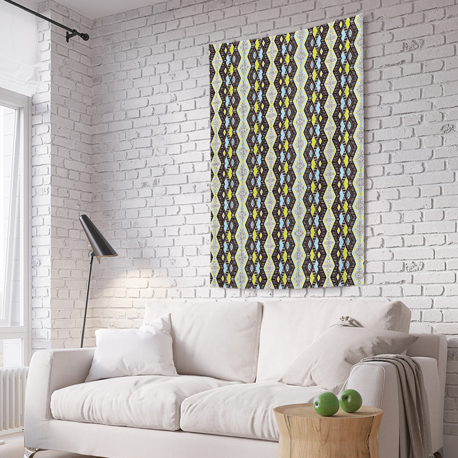 Вертикальное фотопанно на стену JoyArty Вертикальные зигзаги с ромбами 150x200 см, Вертикальные зигзаги с ромбами
Вертикальное фотопанно на стену JoyArty Вертикальные зигзаги с ромбами 150x200 см, Вертикальные зигзаги с ромбами