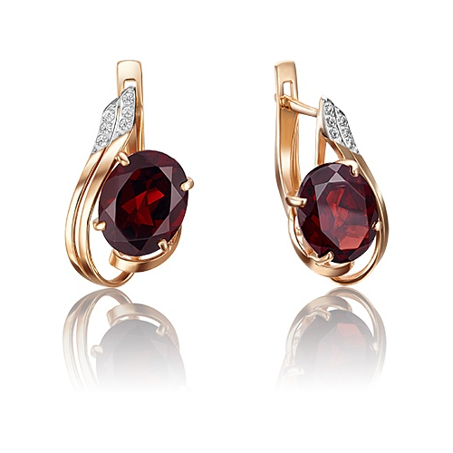 Серьги из красного золота с гранатом/фианитом PLATINA jewelry 02-3602-00-210-1110-46, 02-3602-00-210-1110-46
Серьги из красного золота с гранатом/фианитом PLATINA jewelry 02-3602-00-210-1110-46, 02-3602-00-210-1110-46