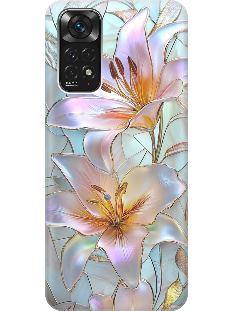 Силиконовый чехол на Xiaomi Redmi Note 11/Note 11S с принтом "Витраж с лилиями", Прозрачный;белый;голубой;розовый, 735250223
Силиконовый чехол на Xiaomi Redmi Note 11/Note 11S с принтом "Витраж с лилиями", Прозрачный;белый;голубой;розовый, 735250223