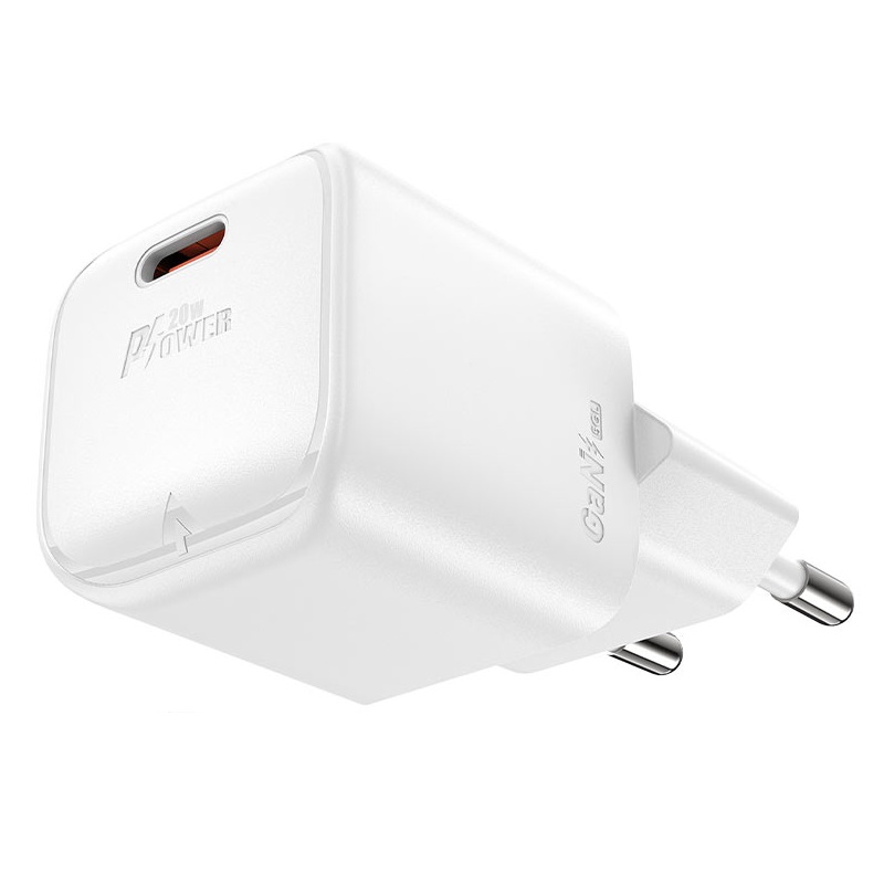 Сетевое зарядное устройство ACEFAST A73 mini PD20W GaN USB-C charger EU белый, A73 mini
Сетевое зарядное устройство ACEFAST A73 mini PD20W GaN USB-C charger EU белый, A73 mini