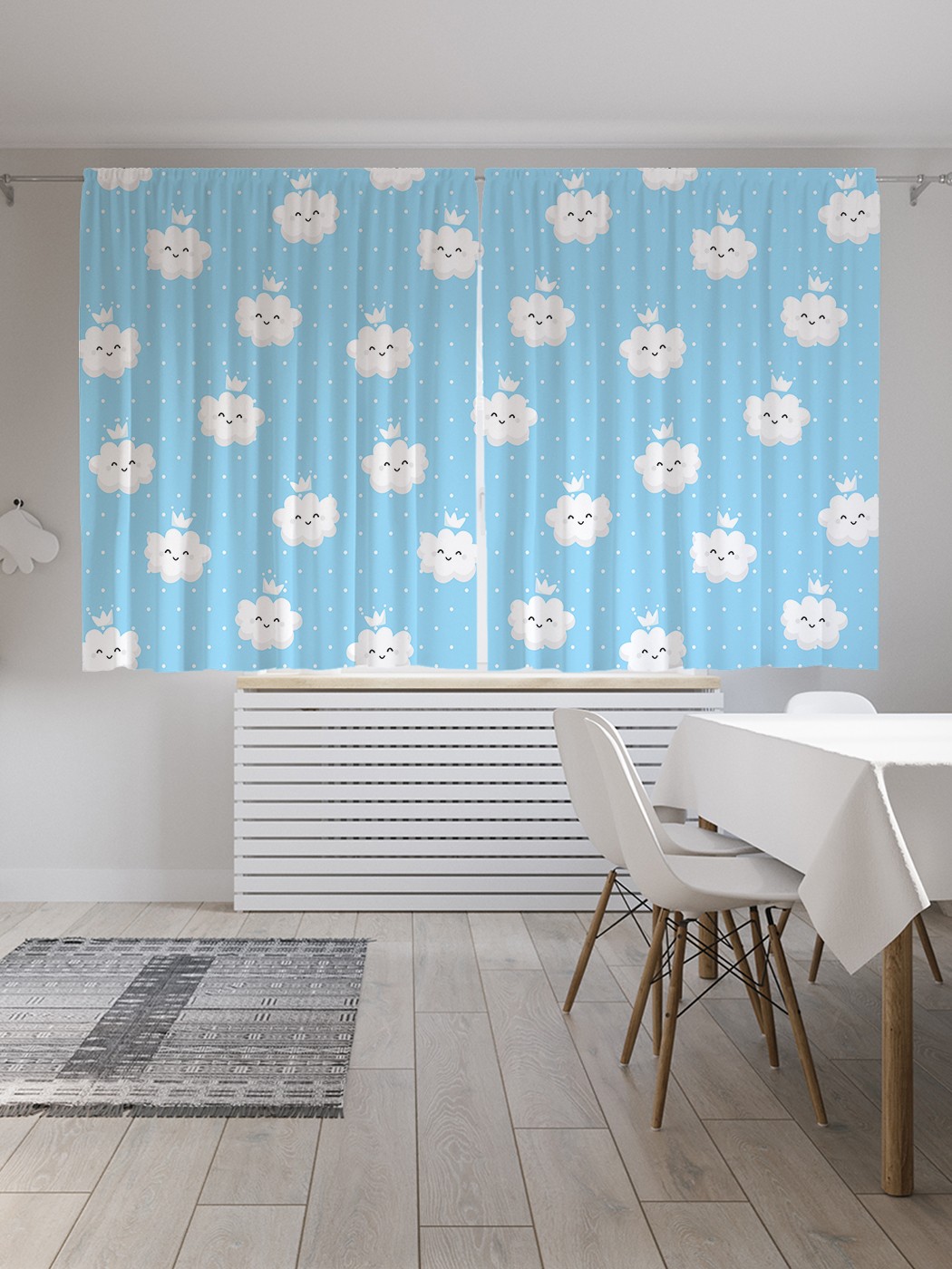 Классические шторы JoyArty "Облачко с короной", серия Oxford DeLux, 2 полотна 145x180 см, Облачко с короной 
Классические шторы JoyArty "Облачко с короной", серия Oxford DeLux, 2 полотна 145x180 см, Облачко с короной