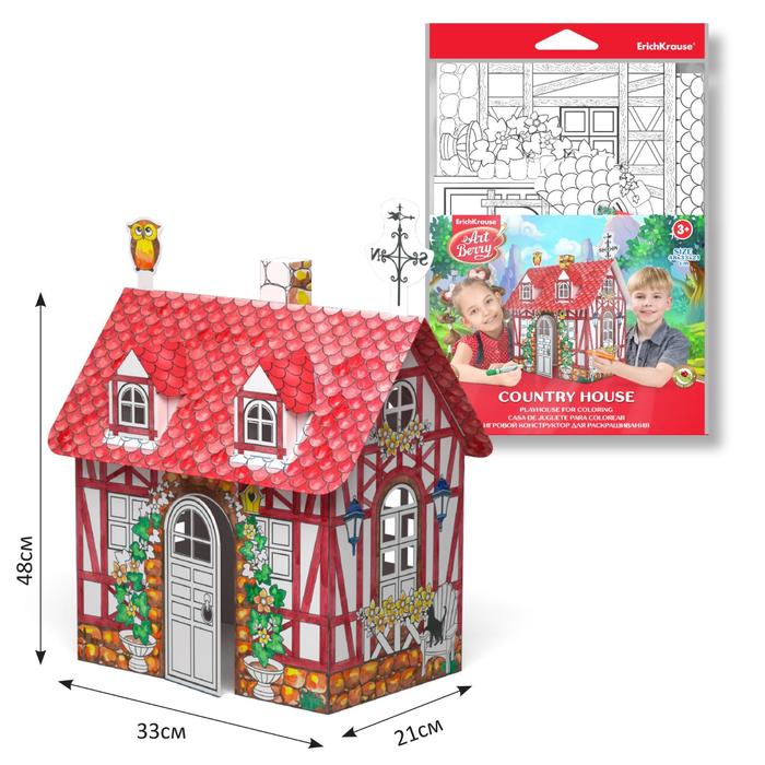 Игровой конструктор для раскрашивания Artberry Country house, собирается без клея и ножниц, Premium ArtBerry
Игровой конструктор для раскрашивания Artberry Country house, собирается без клея и ножниц, Premium ArtBerry