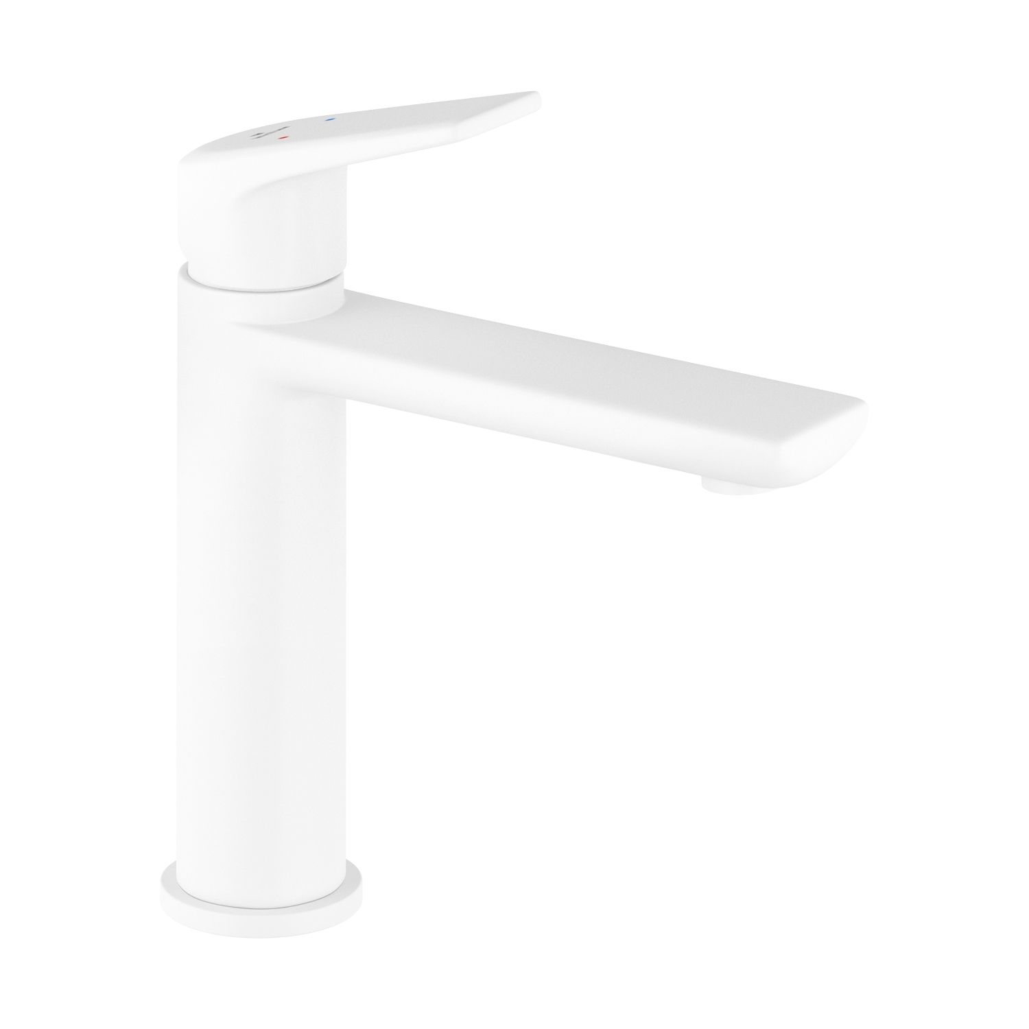 фото Смеситель для раковины wellsee icon! for life 182305000, 112/130 мм (цвет матовый белый)