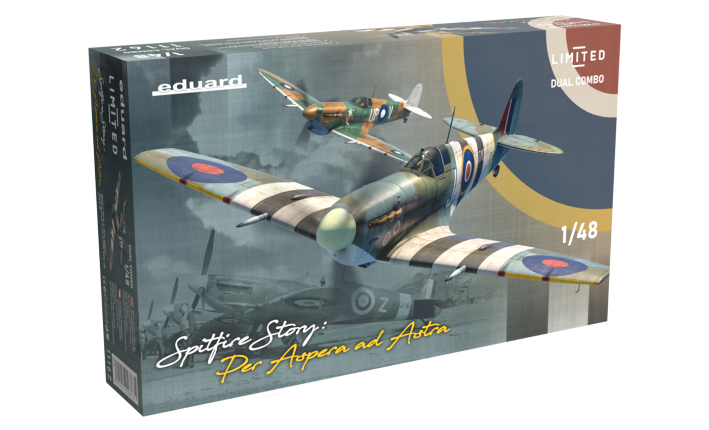 Сборная модель истребителя Spitfire Mk.Vb и Vc, SPITFIRE STORY комбо, Eduard, 11162, Spitfire Mk.Vb
Сборная модель истребителя Spitfire Mk.Vb и Vc, SPITFIRE STORY комбо, Eduard, 11162, Spitfire Mk.Vb