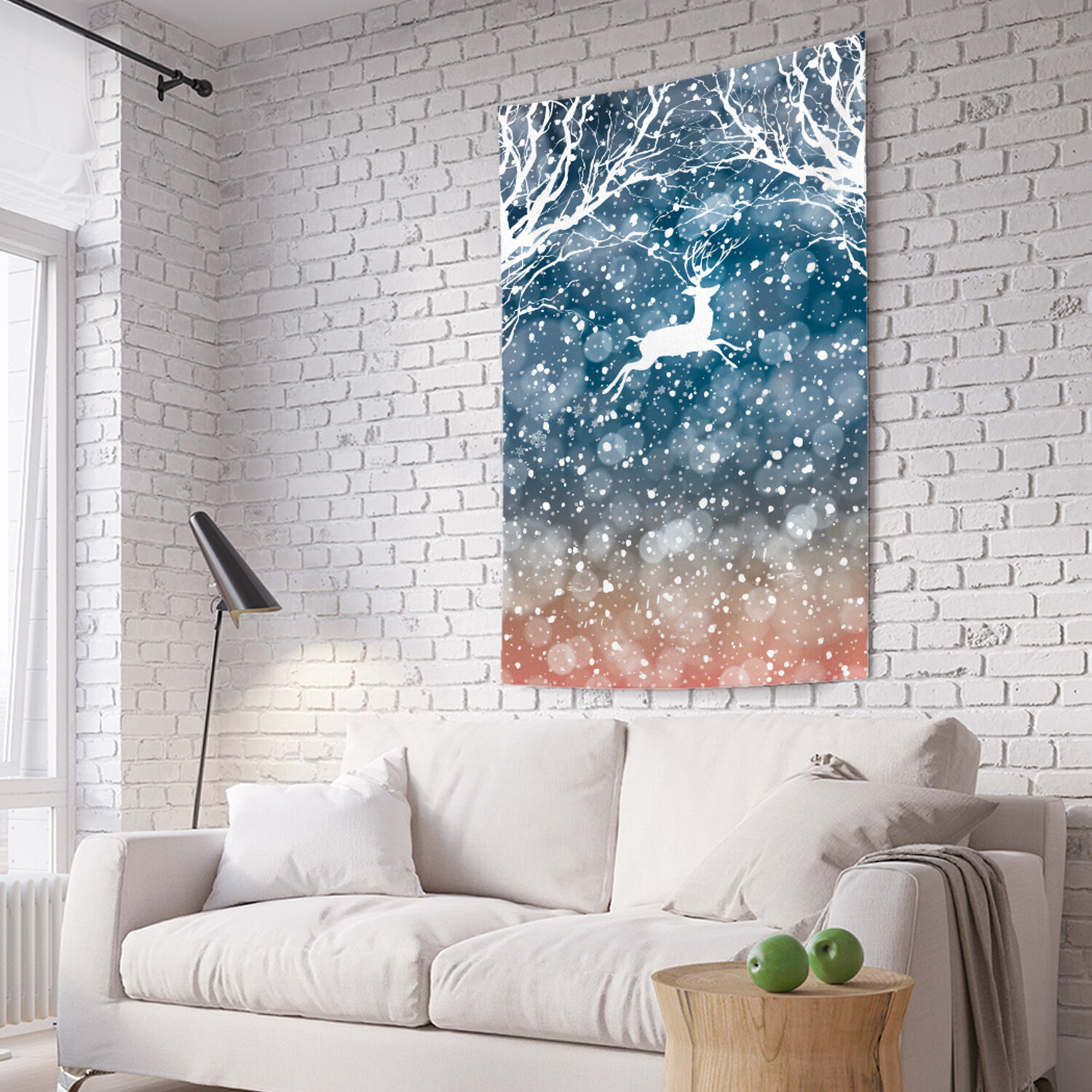 Вертикальное фотопанно на стену JoyArty Летящий олень 150x200 см, Летящий олень
Вертикальное фотопанно на стену JoyArty Летящий олень 150x200 см, Летящий олень