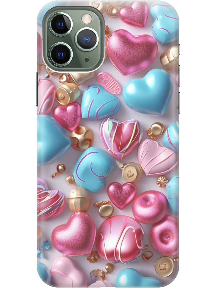 Силиконовый чехол на Apple iPhone 11 Pro с принтом "Конфеты и сердечки", Прозрачный;голубой;розовый, 721799691
Силиконовый чехол на Apple iPhone 11 Pro с принтом "Конфеты и сердечки", Прозрачный;голубой;розовый, 721799691