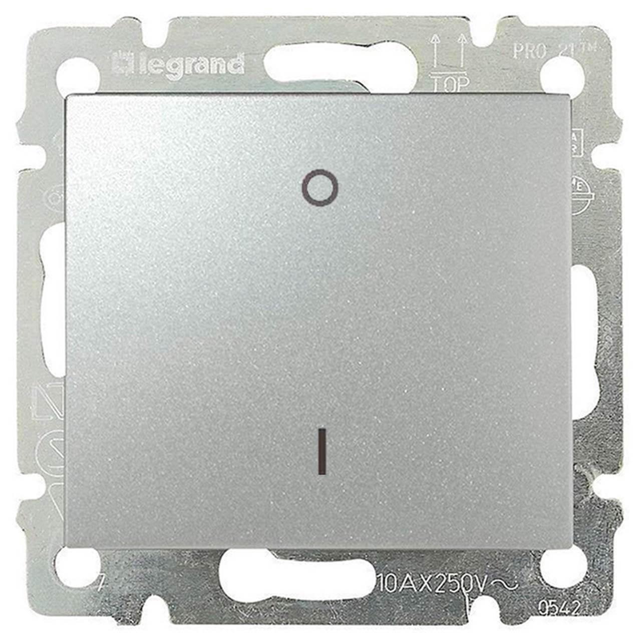Выключатель одноклавишный двухполюсный Legrand Valena 16A 250V алюминий 770204, Valena
Выключатель одноклавишный двухполюсный Legrand Valena 16A 250V алюминий 770204, Valena