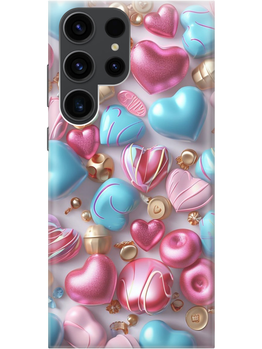 Силиконовый чехол на Samsung Galaxy S23 Ultra с принтом "Конфеты и сердечки", Прозрачный;голубой;розовый, 767959491
Силиконовый чехол на Samsung Galaxy S23 Ultra с принтом "Конфеты и сердечки", Прозрачный;голубой;розовый, 767959491