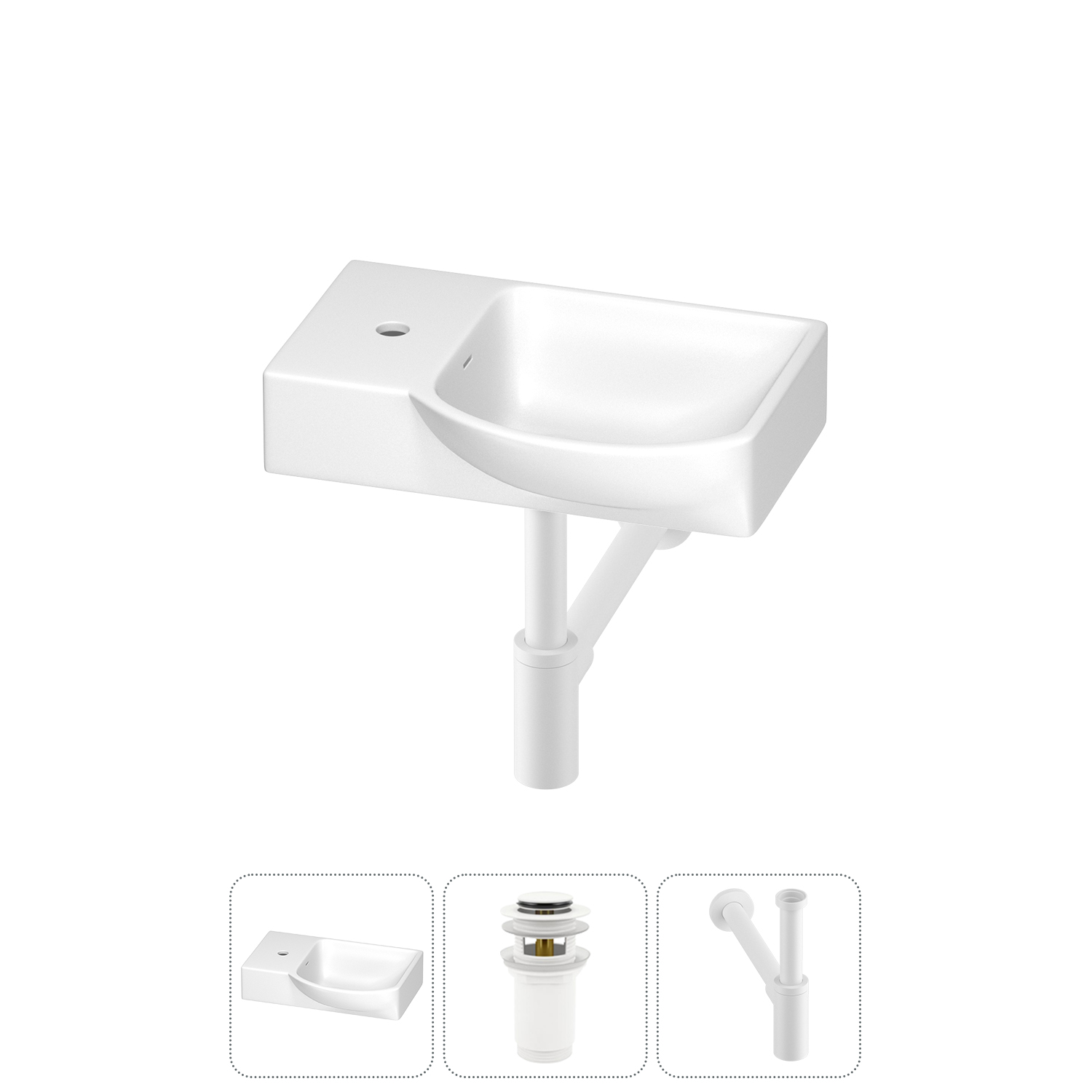 Маленькая раковина для ванной комнаты или туалета Wellsee WC Area 202011808 в наборе 3 в 1, Глянцевый белый, WC_Area_sink_1518078_матовый белый
Маленькая раковина для ванной комнаты или туалета Wellsee WC Area 202011808 в наборе 3 в 1, Глянцевый белый, WC_Area_sink_1518078_матовый белый