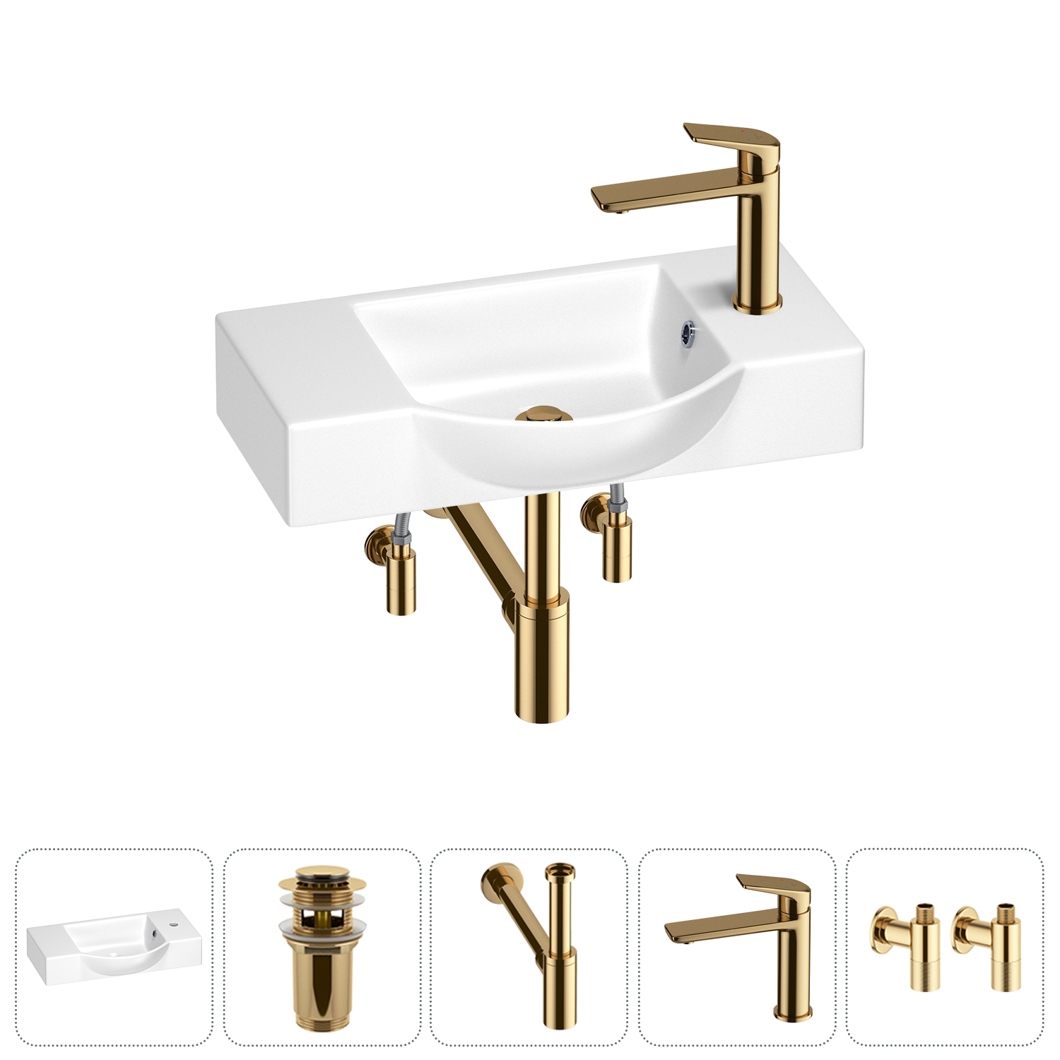Маленькая раковина для ванной комнаты или туалета Wellsee WC Area 202011867 в наборе 5 в 1, Глянцевый белый, WC_Area_sink_151809
Маленькая раковина для ванной комнаты или туалета Wellsee WC Area 202011867 в наборе 5 в 1, Глянцевый белый, WC_Area_sink_151809