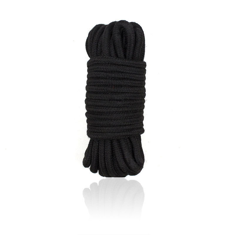 фото Хлопковая верёвка для бондажа kissexpo черная 5 м