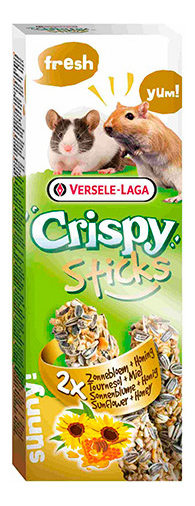 Лакомство для грызунов VERSELE-LAGA Crispy с подсолнечником и медом, 2 шт, 110г, лакомство для грызунов Crispy палочки для песчанок и мышей с подсолнечником и медом, 110г
Лакомство для грызунов VERSELE-LAGA Crispy с подсолнечником и медом, 2 шт, 110г, лакомство для грызунов Crispy палочки для песчанок и мышей с подсолнечником и медом, 110г