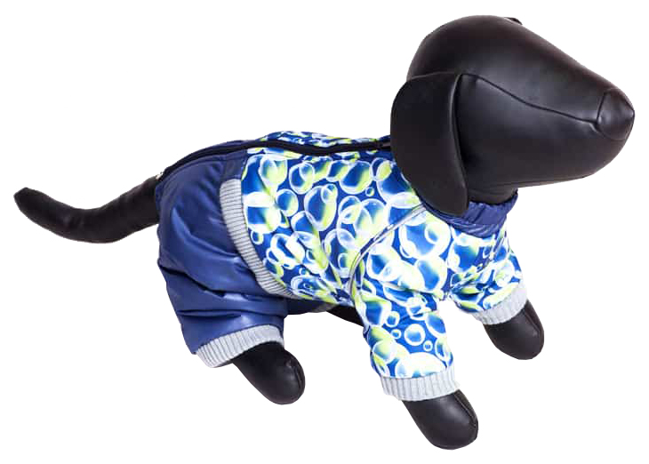 фото Комбинезон для собак зоо фортуна размер s мужской, синий, длина спины 20 см