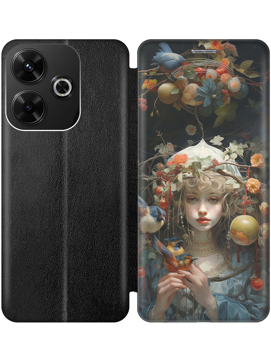 Чехол-книжка на Xiaomi Redmi 13 / Redmi Note 13R / Poco M6 4g с принтом черный 899161, Черный;белый;голубой, 783988675
Чехол-книжка на Xiaomi Redmi 13 / Redmi Note 13R / Poco M6 4g с принтом черный 899161, Черный;белый;голубой, 783988675