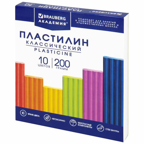 Пластилин классический BRAUBERG "АКАДЕМИЯ КЛАССИЧЕСКАЯ", 10 цветов, 200 г, ст, Разноцветный
Пластилин классический BRAUBERG "АКАДЕМИЯ КЛАССИЧЕСКАЯ", 10 цветов, 200 г, ст, Разноцветный