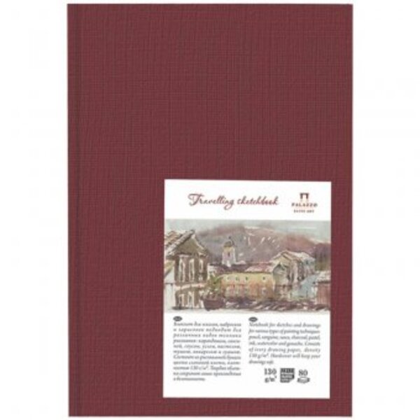 Скетчбук Palazzo 80л. А5 пружина "Travelling sketchbook", бордов (пейзаж), слоновая кость, 225151
Скетчбук Palazzo 80л. А5 пружина "Travelling sketchbook", бордов (пейзаж), слоновая кость, 225151