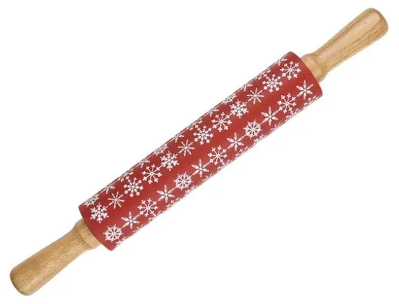 Скалка Снежинки 43 см, Красный
Скалка Снежинки 43 см, Красный