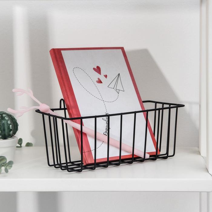 Корзина подвесная Доляна, 11x23x11 см, цвет черный
Корзина подвесная Доляна, 11x23x11 см, цвет черный