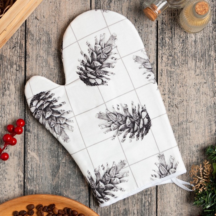 Варежка-прихватка "Этель" Merry Christmas 20х27см,100% х/л, ватин 250г/м2, Белый;черный 
Варежка-прихватка "Этель" Merry Christmas 20х27см,100% х/л, ватин 250г/м2, Белый;черный