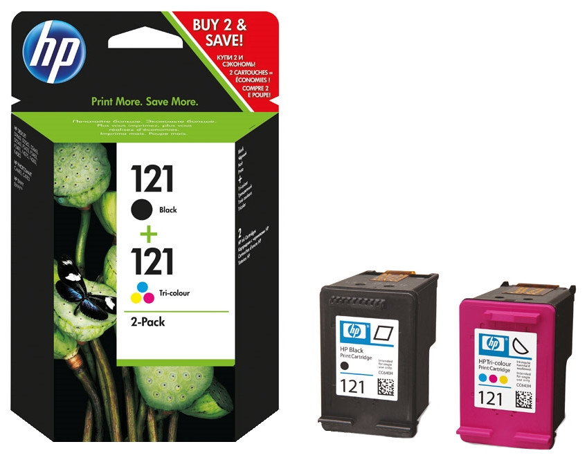 Картридж для струйного принтера HP 121 (CC640HE+CC643HE) цветной, оригинал, 121 (CC640HE+CC643HE)
Картридж для струйного принтера HP 121 (CC640HE+CC643HE) цветной, оригинал, 121 (CC640HE+CC643HE)