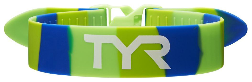 фото Ремень-фиксатор ног для плавания tyr rally training strap зеленый/синий (308)