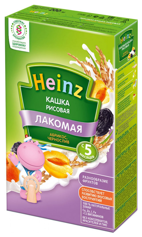 Каша молочная Heinz Рисовая абрикос, чернослив с 5 мес. 200 г, Рисовая абрикос, чернослив
Каша молочная Heinz Рисовая абрикос, чернослив с 5 мес. 200 г, Рисовая абрикос, чернослив