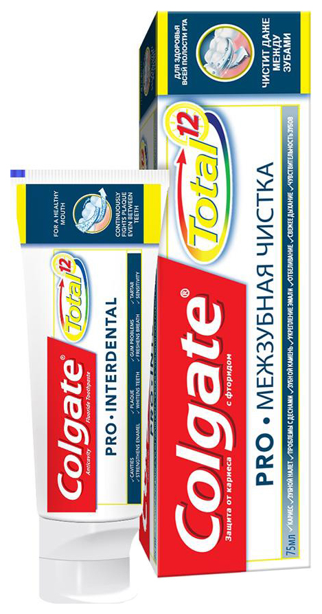 Зубная паста Colgate Total 12 Pro-Межзубная чистка 75 мл, total 12 Pro-Межзубная чистка
Зубная паста Colgate Total 12 Pro-Межзубная чистка 75 мл, total 12 Pro-Межзубная чистка
