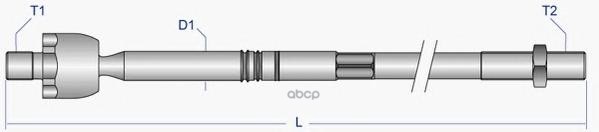 Рулевая тяга Moog SZAX2872 
Рулевая тяга Moog SZAX2872