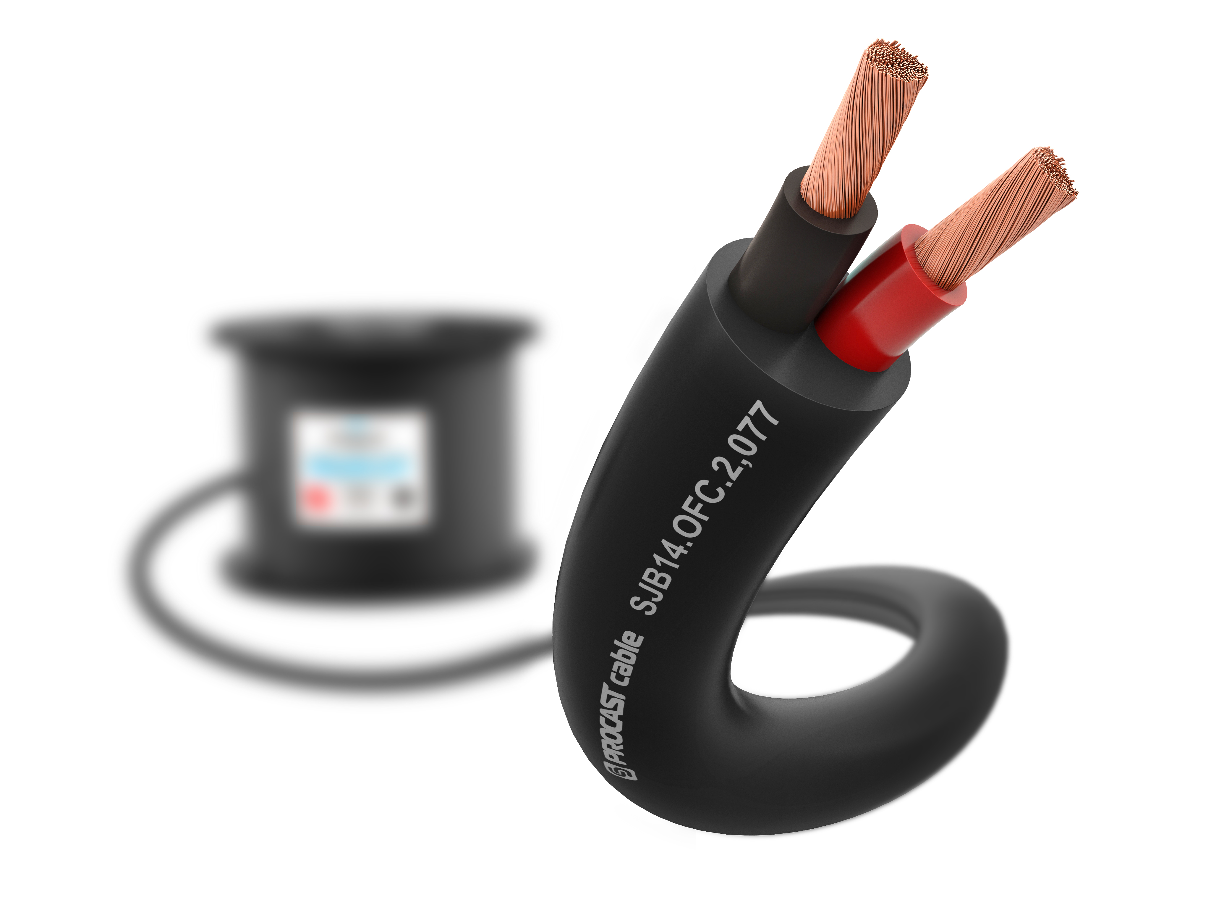 Инсталляционный круглый всепогодный спикерный кабель 2х2,077mm², PROCAST cable SJB 14.OFC.2,077
Инсталляционный круглый всепогодный спикерный кабель 2х2,077mm², PROCAST cable SJB 14.OFC.2,077
