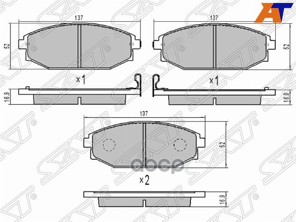 Колодки тормозные перед HYUNDAI GALLOPER 91-/MITSUBISHI PAJERO 97-02/KI SAT ST-58101-M1A00
Колодки тормозные перед HYUNDAI GALLOPER 91-/MITSUBISHI PAJERO 97-02/KI SAT ST-58101-M1A00
