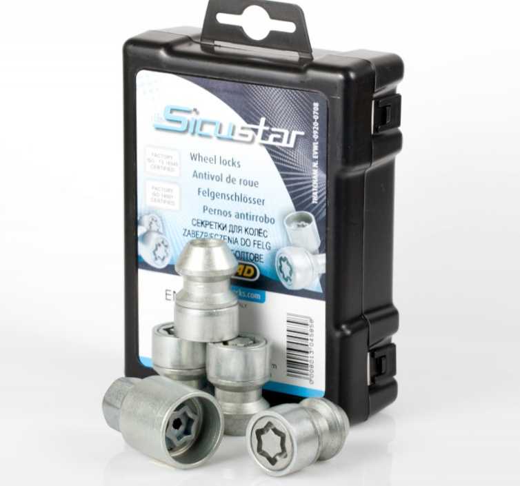Секретки для оригинальных дисков Farad Sicustar EN115L для ГАЗ Volga Siber (2008-2010)
Секретки для оригинальных дисков Farad Sicustar EN115L для ГАЗ Volga Siber (2008-2010)