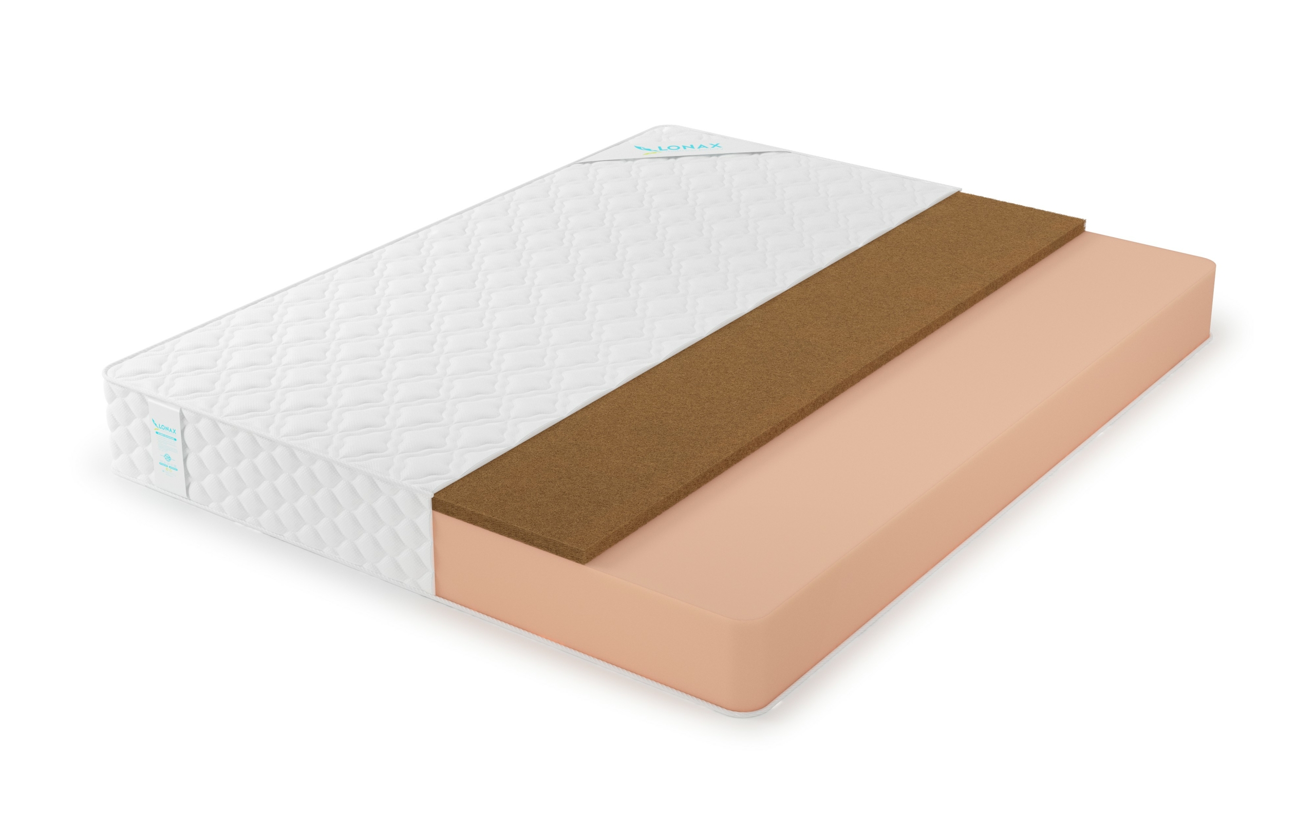 Матрас Lonax Foam Mix Foam Cocos 3 Max 185х205, Бежевый;белый;серый;серебристый, Foam Cocos 3 Max
Матрас Lonax Foam Mix Foam Cocos 3 Max 185х205, Бежевый;белый;серый;серебристый, Foam Cocos 3 Max
