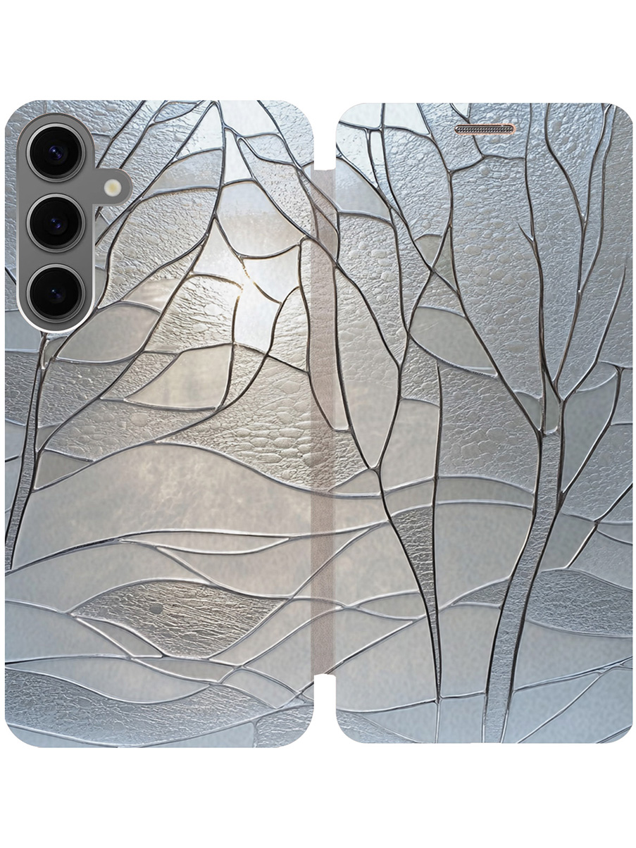 Чехол-книжка на Samsung Galaxy S24+ с принтом "Зимние деревья" золотой, Серый;золотистый, 779824641
Чехол-книжка на Samsung Galaxy S24+ с принтом "Зимние деревья" золотой, Серый;золотистый, 779824641